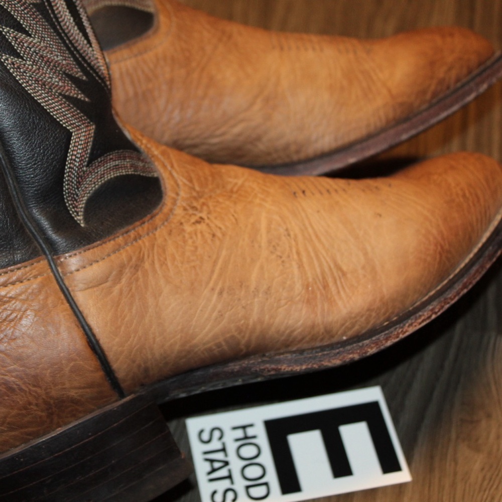 ❌S⭕️LD❌Tony Lama Chocolate Brown Taurus Shoulder Mens Size 9.5D Weatern Boots